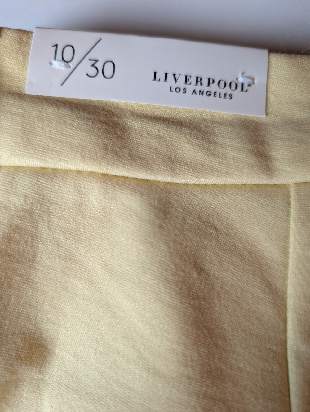 NWT LIVERPOOL LA‎ Kelsey Stretch Slim Leg Ponte Trouser Pants Size 10 Banana - Picture 9 of 10